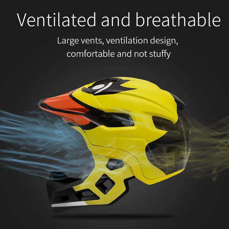 

Children's Bicycle Helmet Kids Detachable Downhill Full Face Helmet Children Sports Safety Cycling Helmet Children Skateboarding