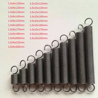 2pieces wire dia 1 0mm length 110120130140150160170180200220mm tension extension spring expansion springs od 9mm 10mm