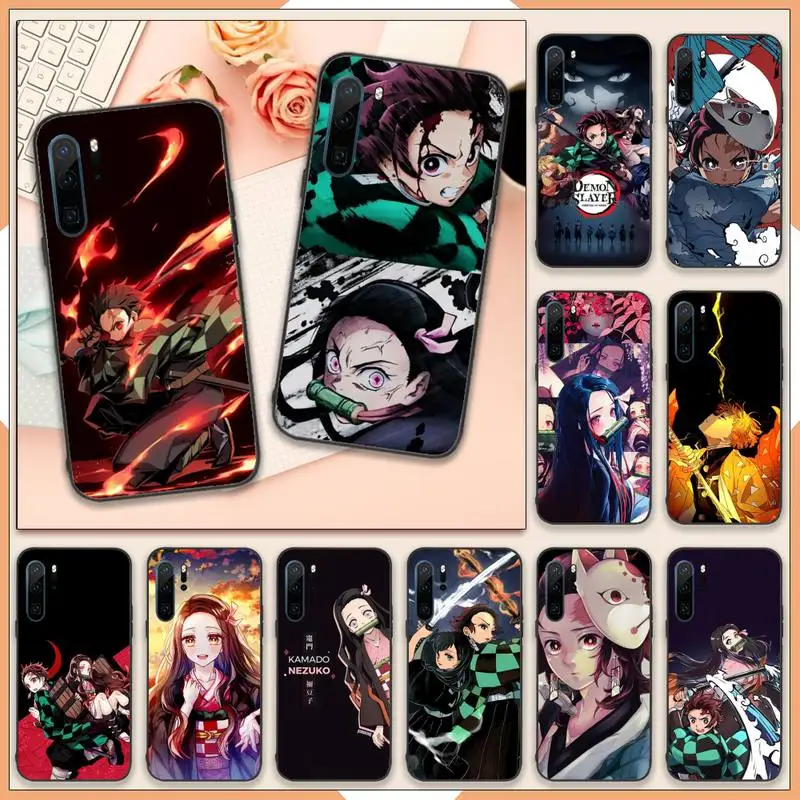 kamado nezuko kimetsu no yaiba demon slayer phone case for huawei p20 p30 p40 lite pro p smart 2019 mate 10 20 lite pro nova 5t free global shipping