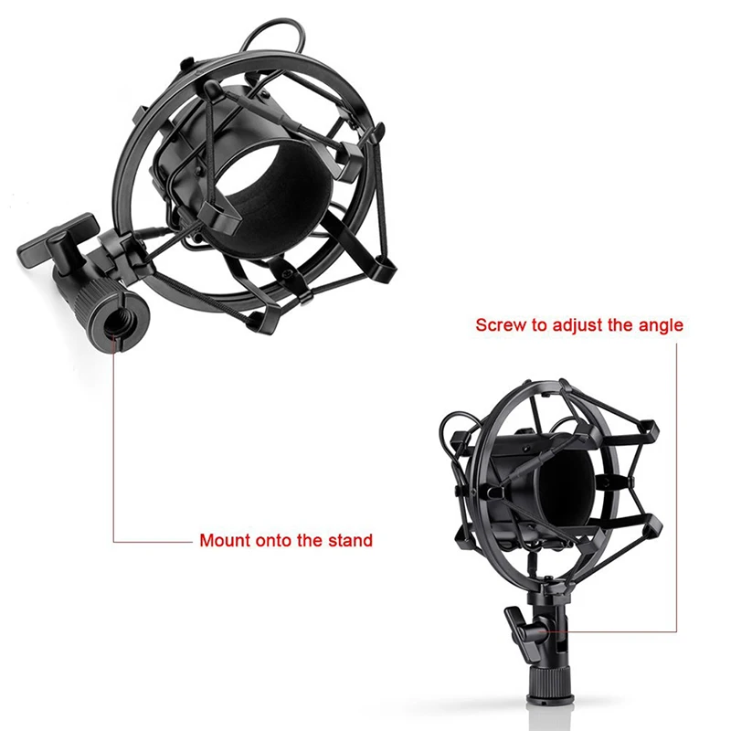 

1 PCS Universal Mic Microphone Shock Mount Clip Holder Studio Sound Recording