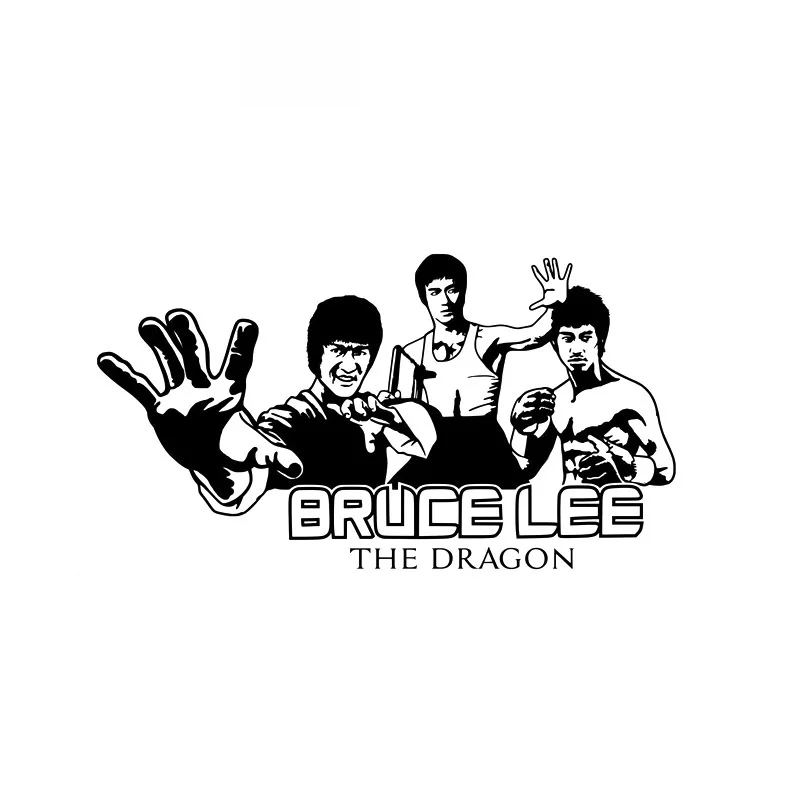 

Bruce Lee Fighting Karate Car Decals High Quality Car Window Decoration Personality PVC Decals Cover Scratches Waterproof