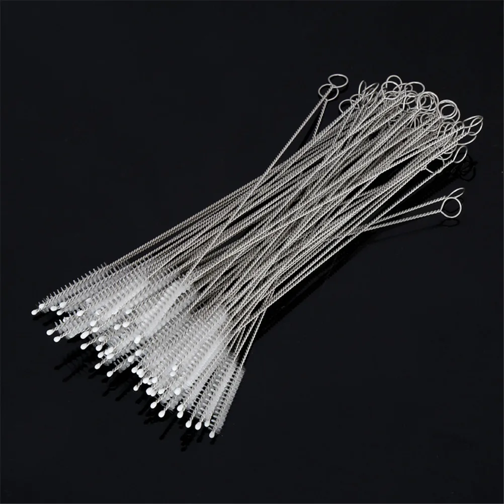 

10Pcs/Set Soft Fish Tank Straw Bottle Cleaning Brush Stainless Hair Suction Glass Tube Cleaner Brushes Tools