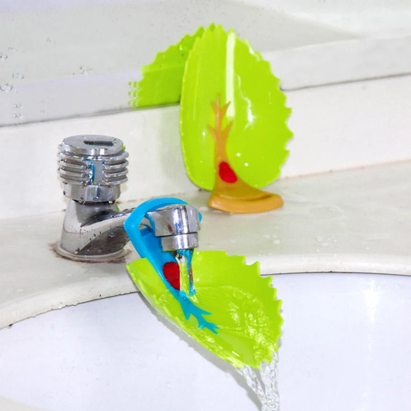 

Water Tap Extension Sink Faucet Extender Children Washing Device Kids Bathroom Kitchen Sink Silicone Faucet Guide Drop