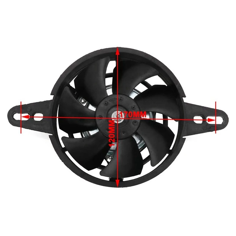 Мотоцикл электрический охлаждающий Термальность вентилятор двигатель 12В