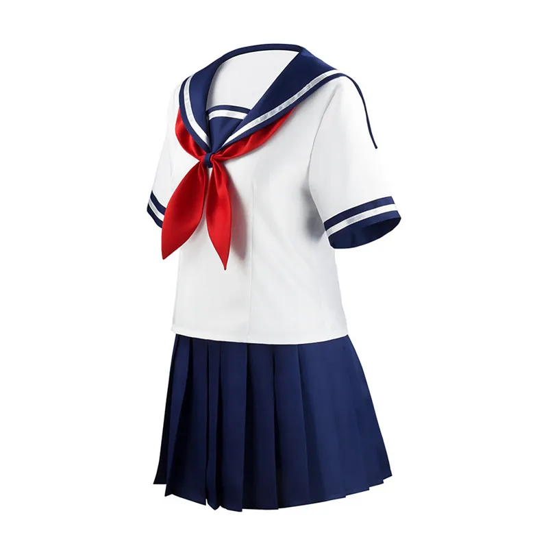 

Japanese Game Ayano Aishi Cosplay Costume Yandere Simulator Yandere Chan Sailor Suit Girls Jk Uniforms Halloween Party Costumes