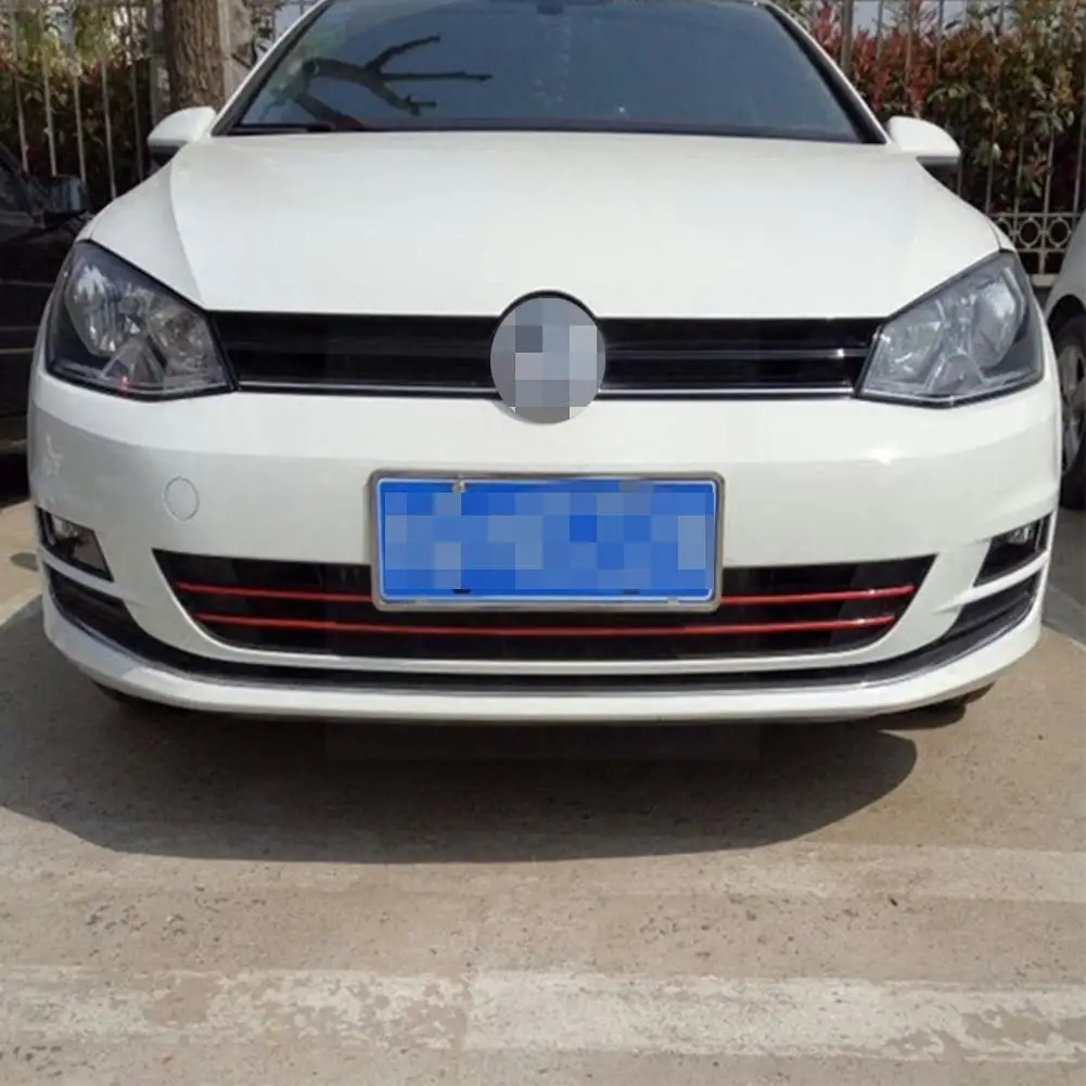 

Reflective Car Strips Sticker Front Hood Grill Decals Waterproof Decoration Golf Car Automobile 6 7 For Vw Stickers Tiguan V3D2