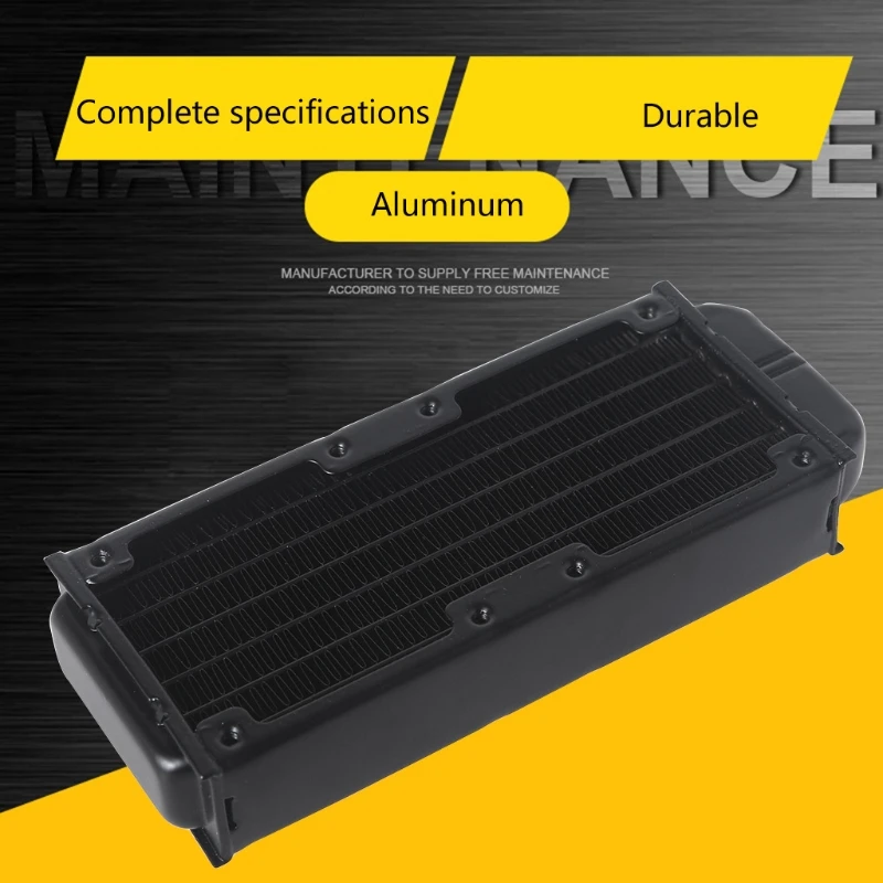 

Water Cooling Computer Radiator 6 Pipe Aluminum Heat Exchanger Liquid Cooling Heat Sink for CPU PC Water Cool System