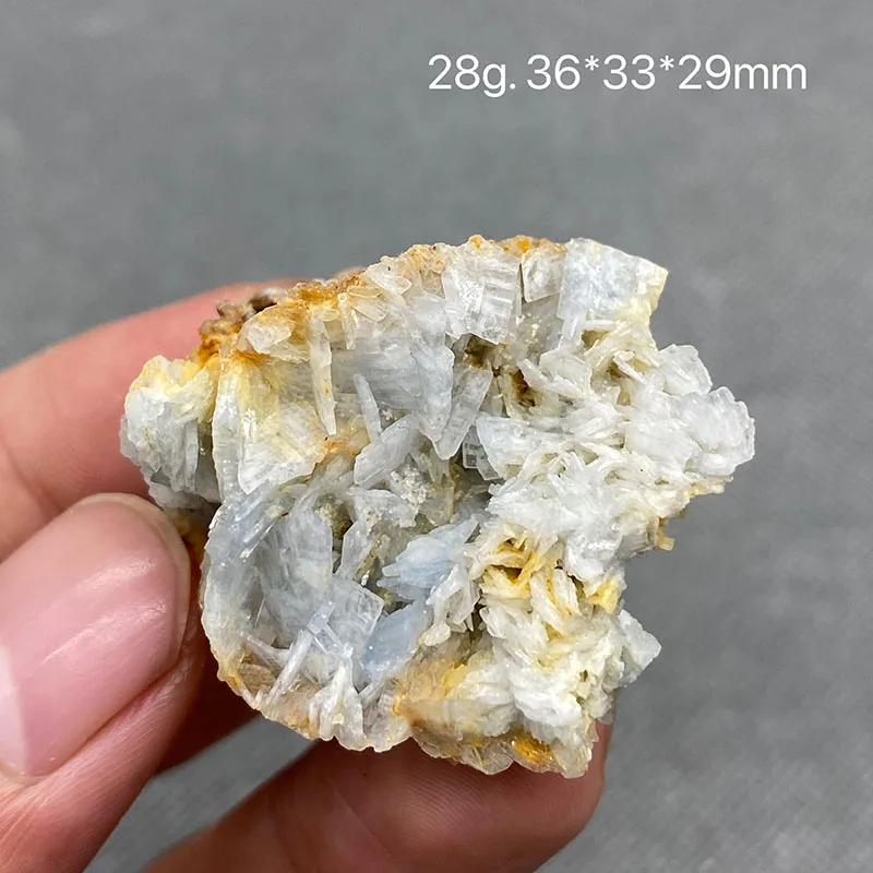 

100% natural light blue barite rough crystal gem ore free shipping