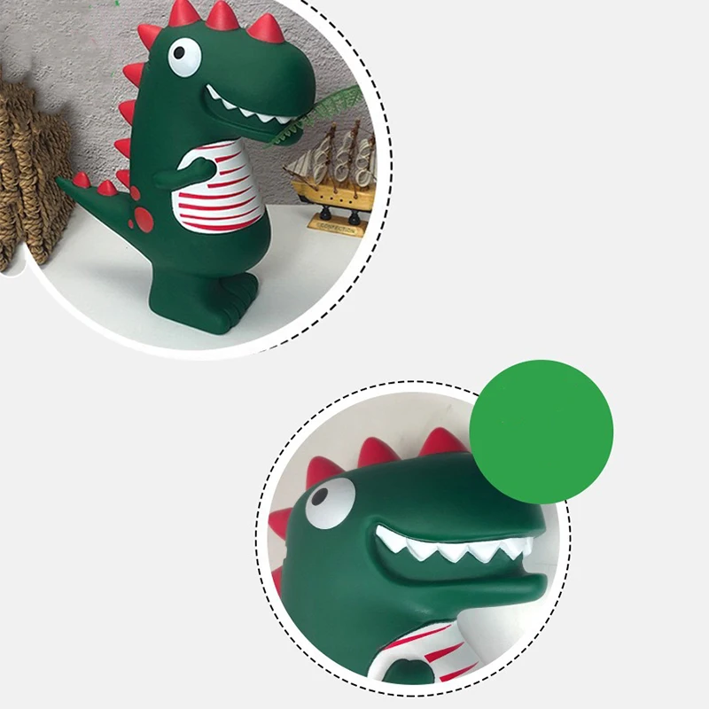 Копилка в виде динозавра коробка для хранения монет подарок на день рождения