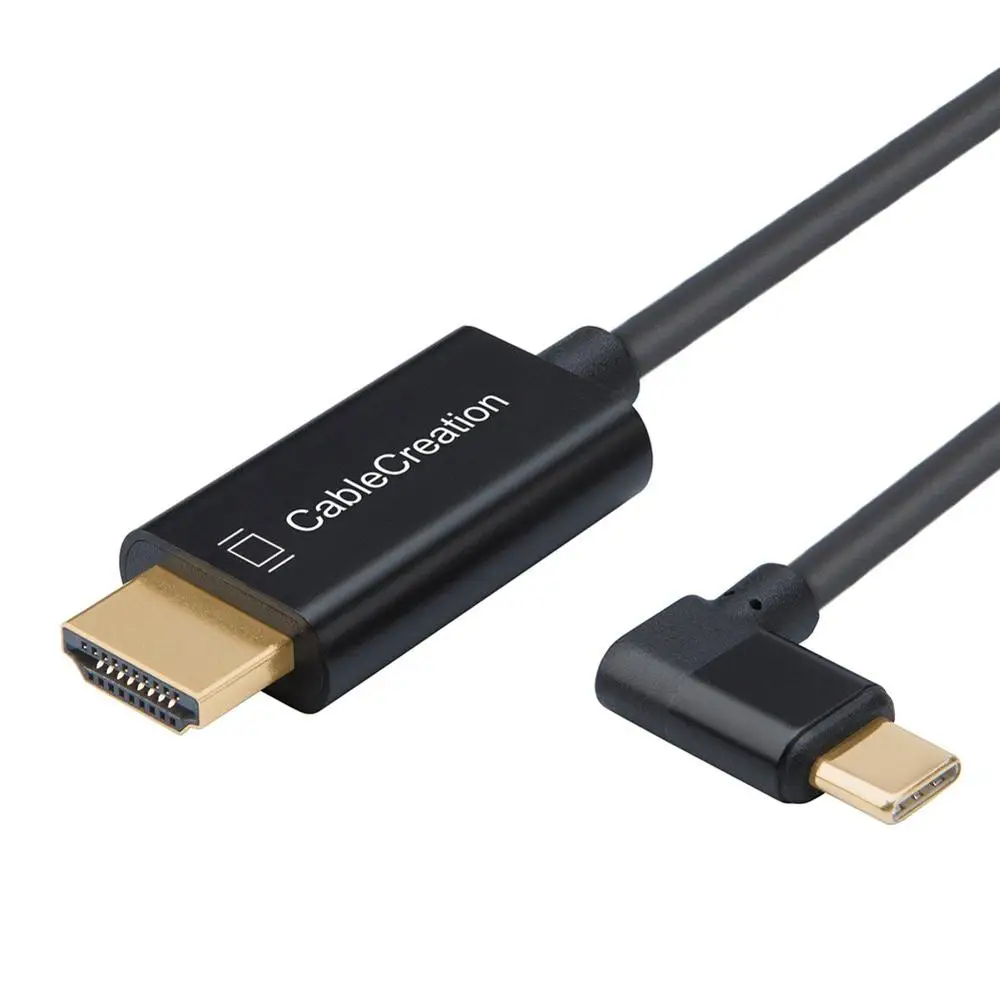 CableCreation USB C to HDMI-compatible 4K Cable Right Angle For Macbook Pro 2019 2018 iPad Galaxy S10 | Электроника