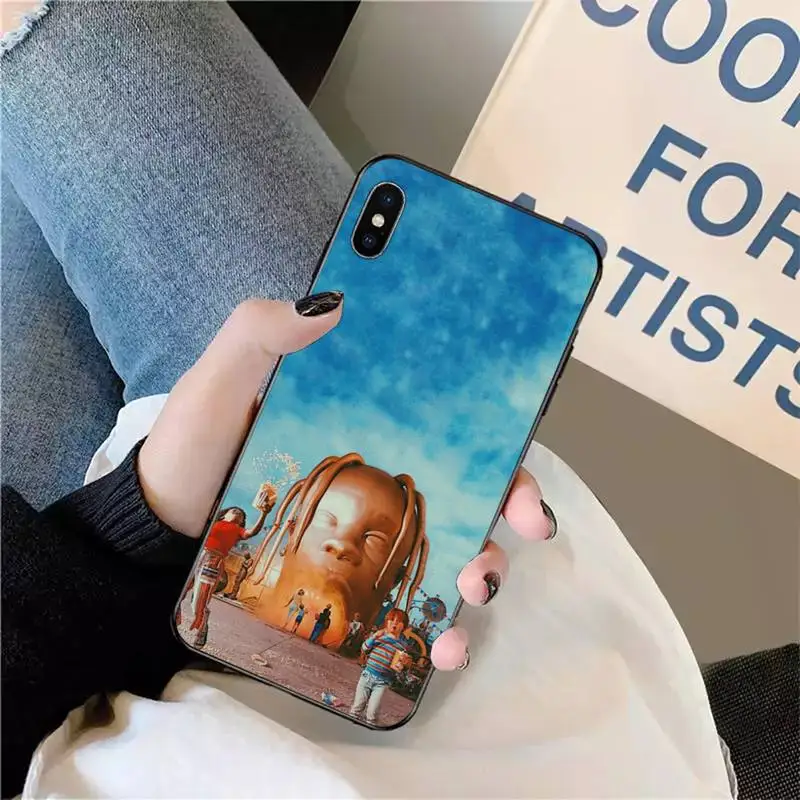 

Q21 Lil Uzi Travis Scott and Kanye Phone Case for iPhone 11 12 pro XS MAX 8 7 6 6S Plus X 5S SE 2020 XR mini