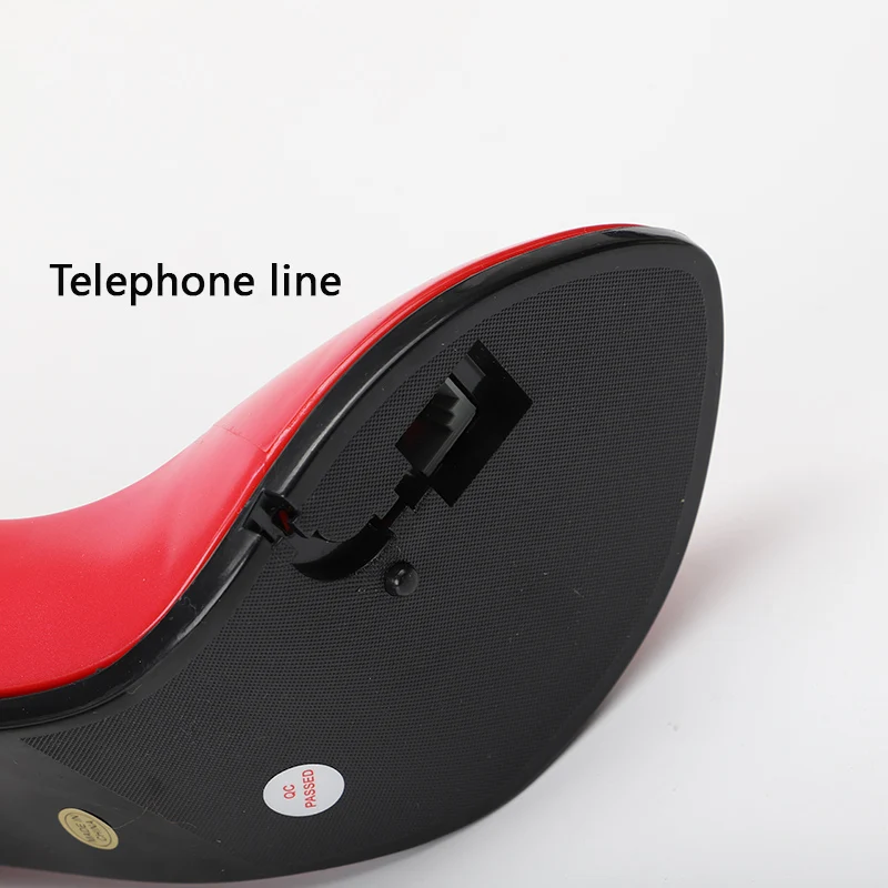 Для hello kitty, креативный фиксированный телефон на высоком каблуке с Redail Tone, переключаемый стационарный телефон, маленький для дома, офиса, отеля
