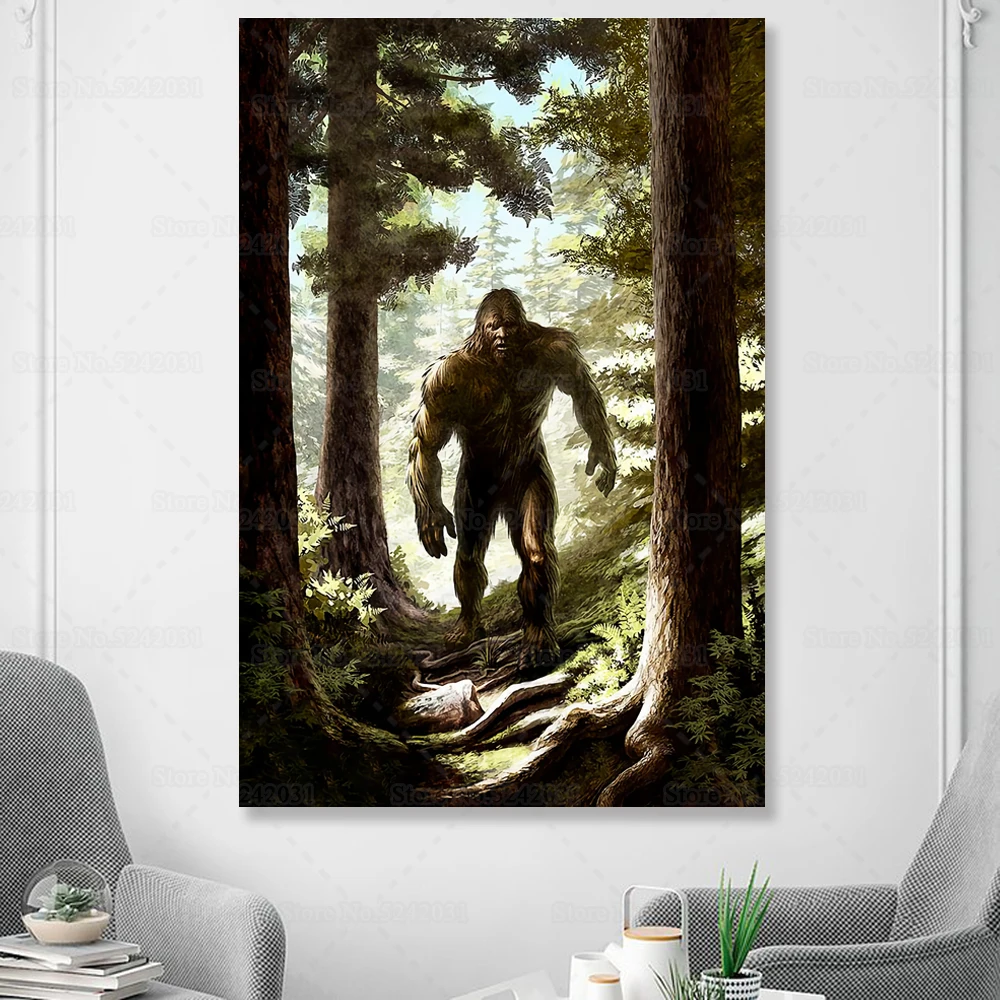 Алмазная 5D картина сделай сам Bigfoot Снежный человек Я верю стразы вышивка