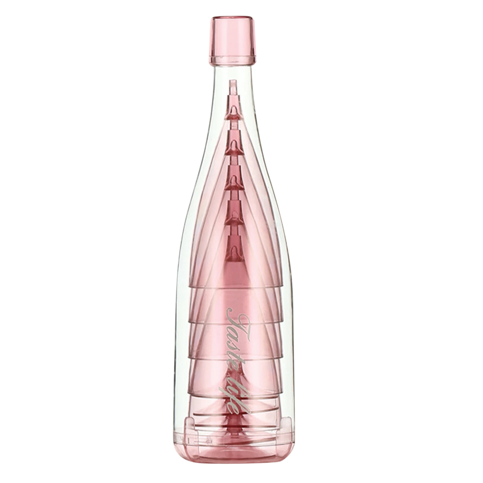 Tapa para el champ&aacute;n y la boda, transparente e irrompible, reutilizable, Universal, para el hogar, regalo exterior, PVC, 6 uds.-3