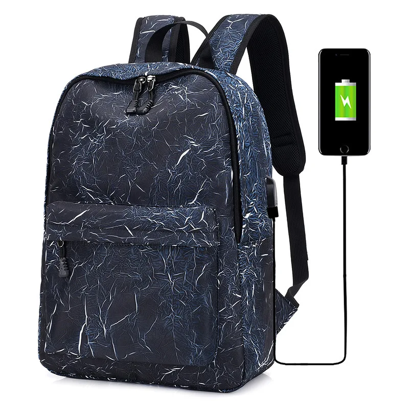 Стильный модный рюкзак для ноутбука мужчин и женщин дорожный с usb зарядкой