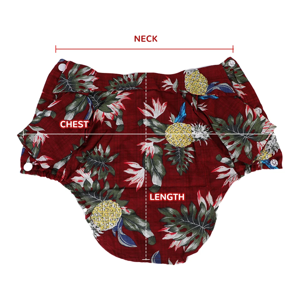 Гавайские рубашки для собак хлопковая летняя пляжная одежда майка с коротким