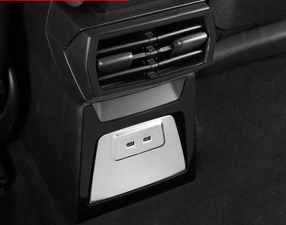 

Для Audi A3 8Y 2020 2021 2022 внутренняя задняя центральная консоль из нержавеющей стали декоративная крышка 1 шт.