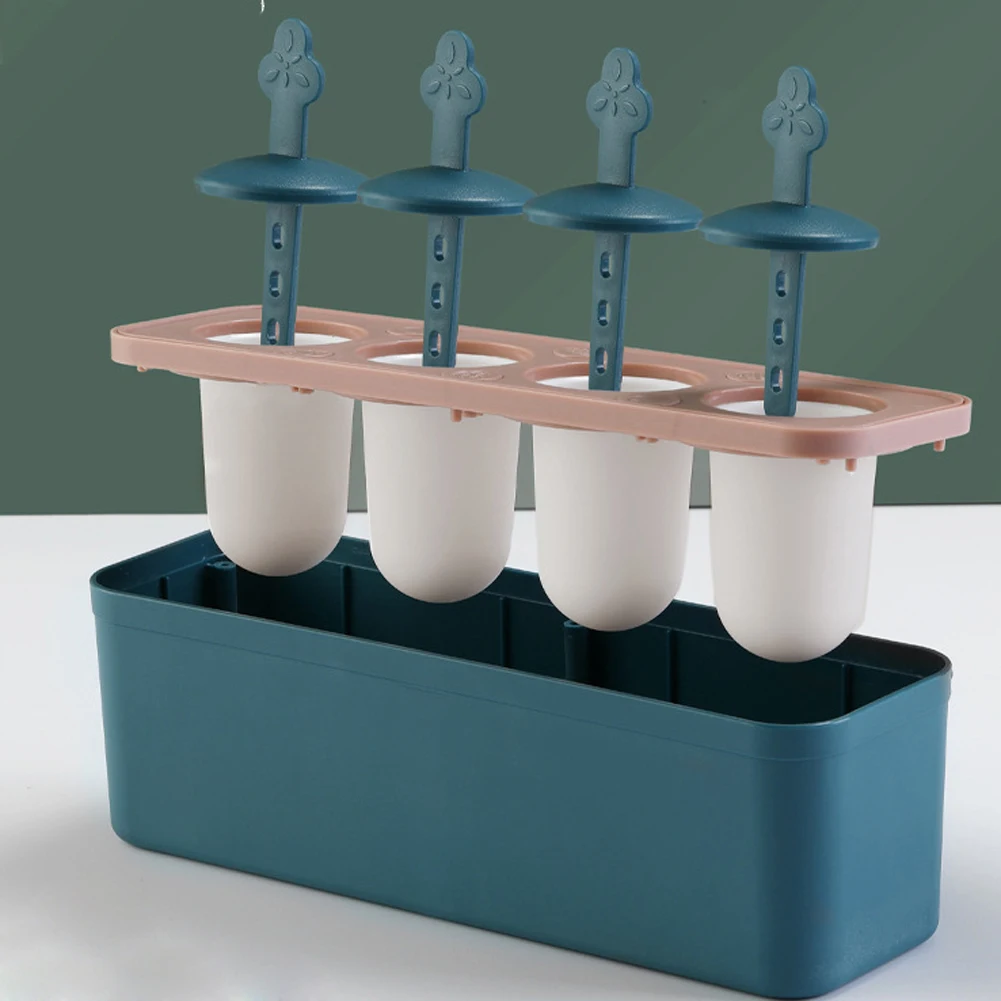 

Silicone Ice Cream Mold Ice Maker Tray Holders DIY Dessert Ice Cream Mould Ice Box Ice Molds Ice Pop Molds Reusable Durable