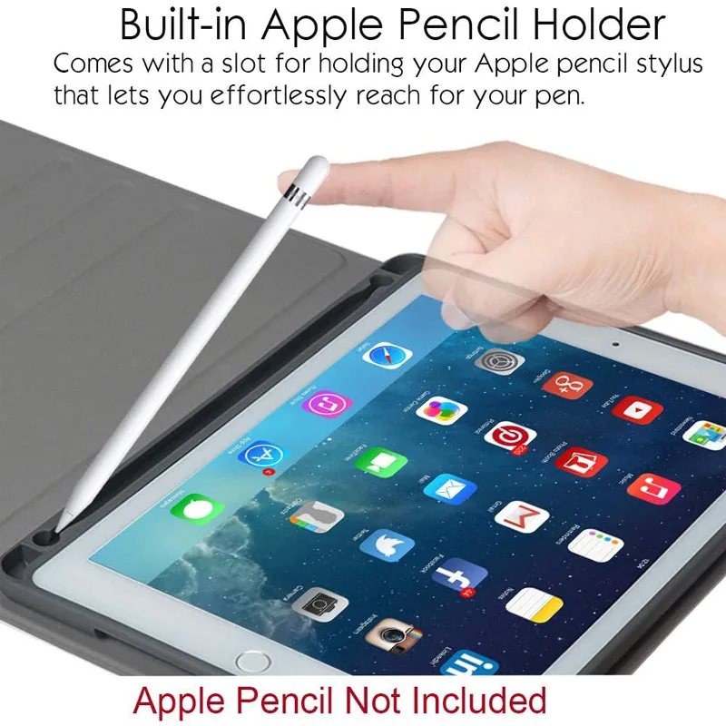 Bluetooth клавиатура с подсветкой Чехол для iPad 9 7 2017 2018 чехол Apple pro воздуха 1 2 Крышка |