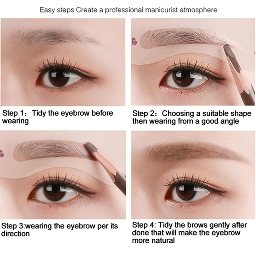 10 шт. трафарет для бровей уход за кожей карта памяти шаблон татуировки