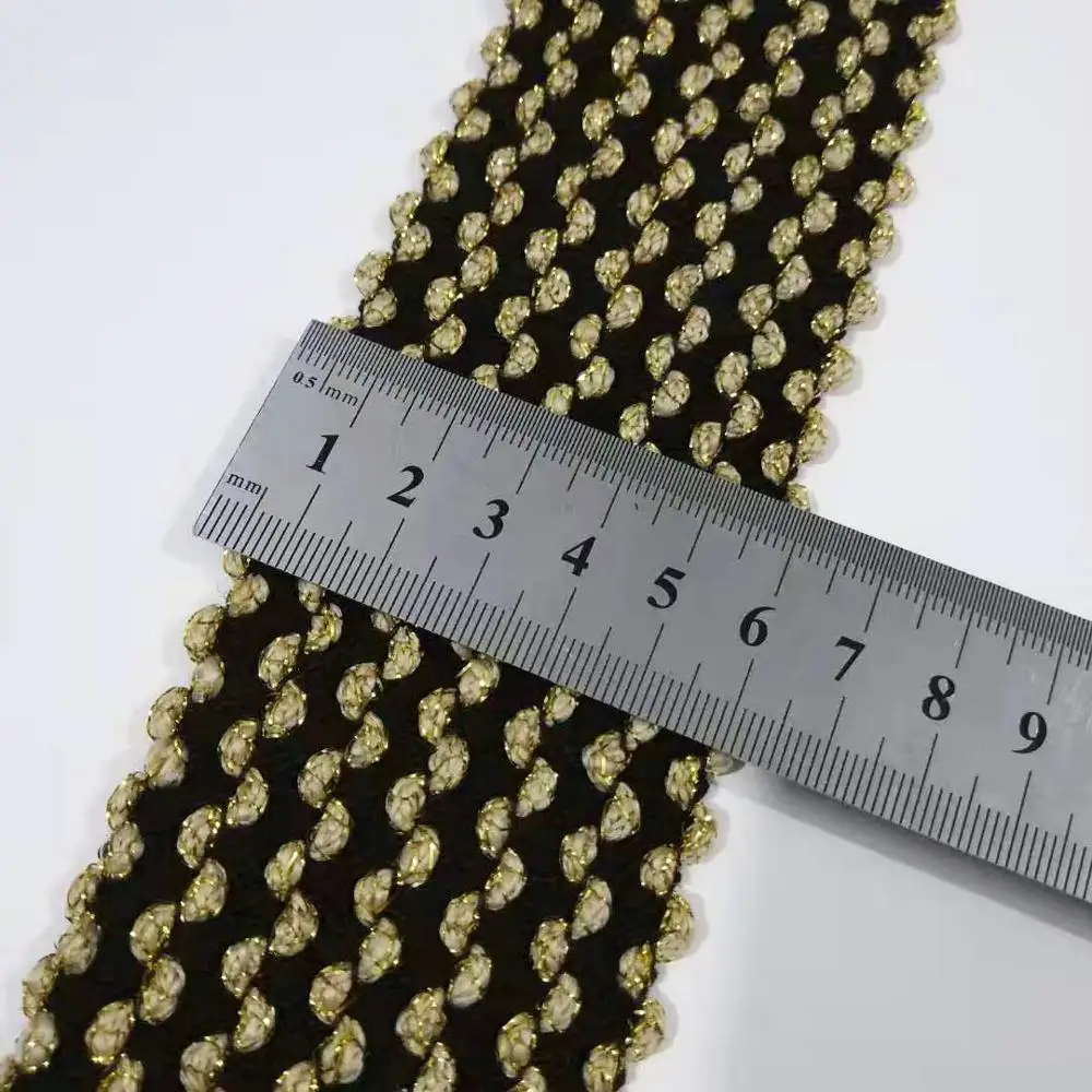Пояс из латексной ткани шириной 6-7 см волнистая эластичная лента для шитья мешков