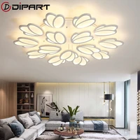 modern led remote control ceiling light for home living room bedroom dining room white acrylic ceiling lamp app support