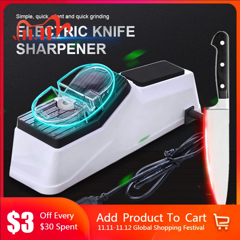 Точилка для ножей камень регулируемый по USB кухонного инструмента домашнего