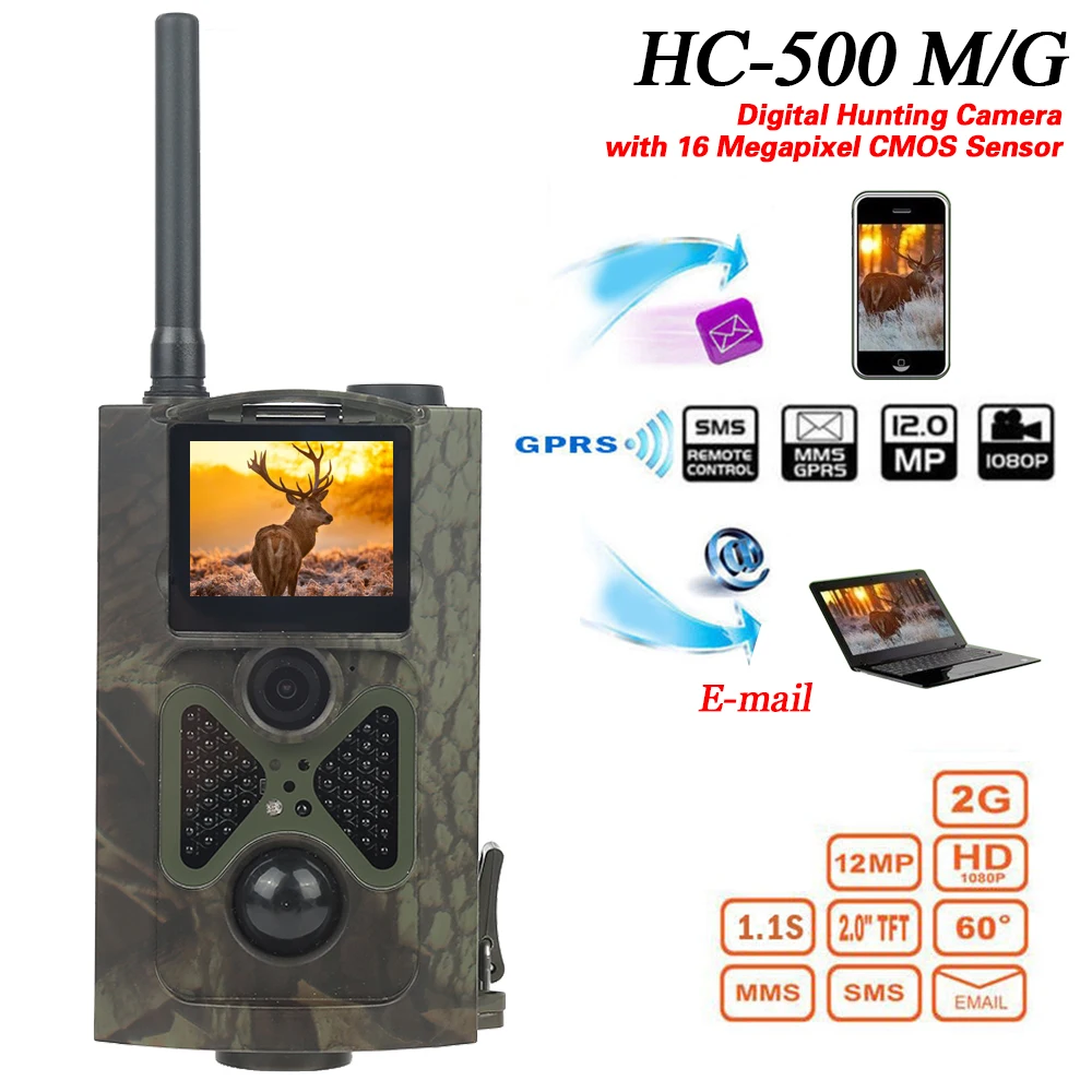 HC300M HC550M hc-700g охотничья камера 12MP ночное видение MMS GPRS фото ловушки 3g trail камера охотник Cam appareil фото chasse - Цвет: 550m