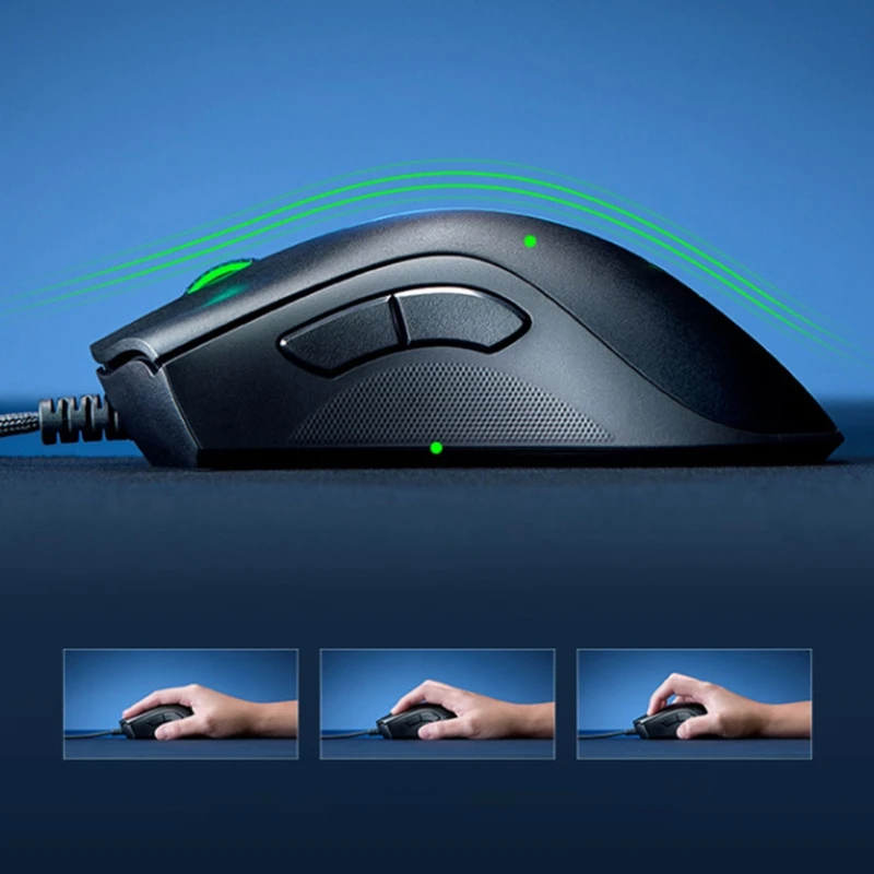

Wired Gaming Mouse 6400DPI Optical Sensor 5 Independently Buttons Mice for Laptop PC Computer Gamer