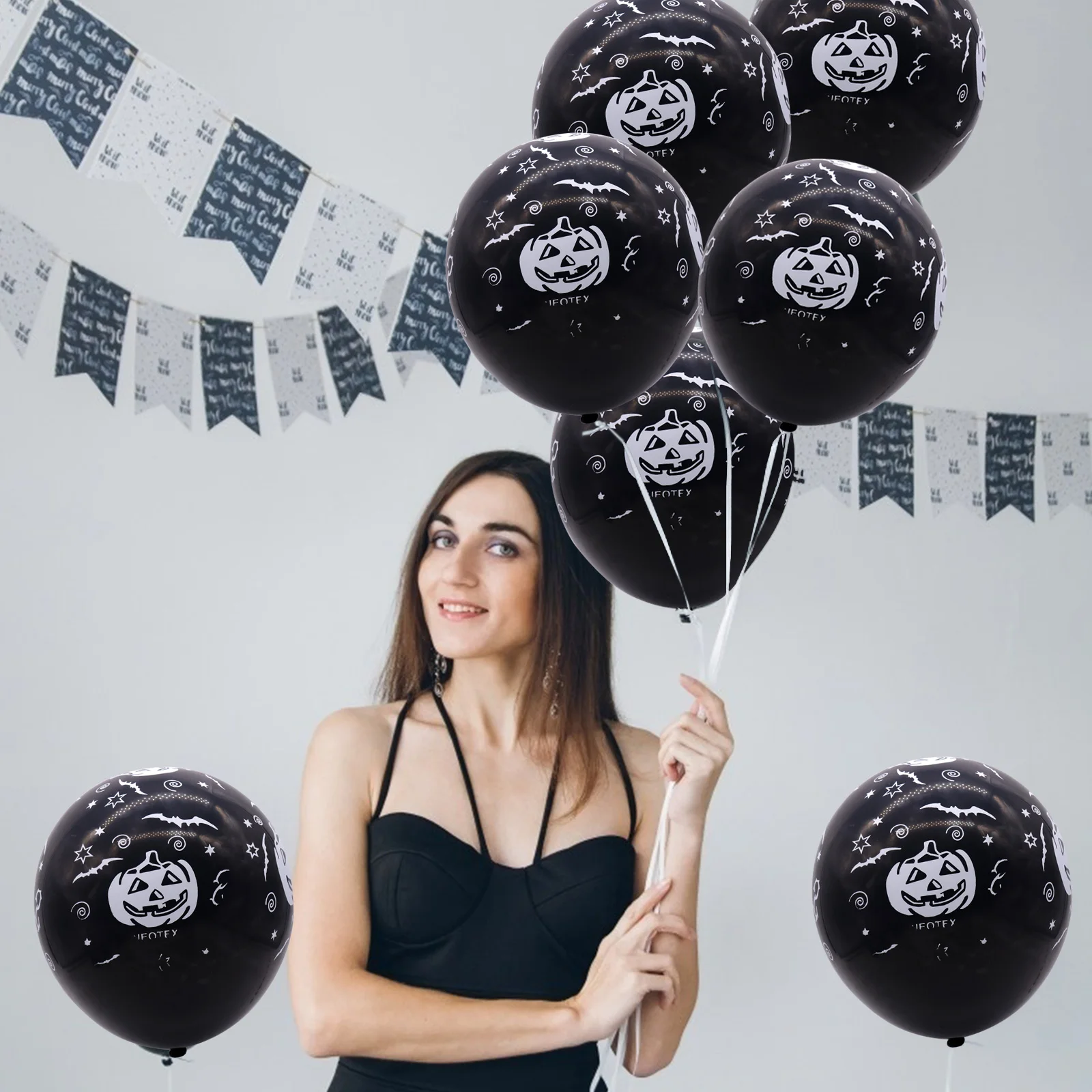 Латексные воздушные шары с черепом пиратские товары для украшения на день