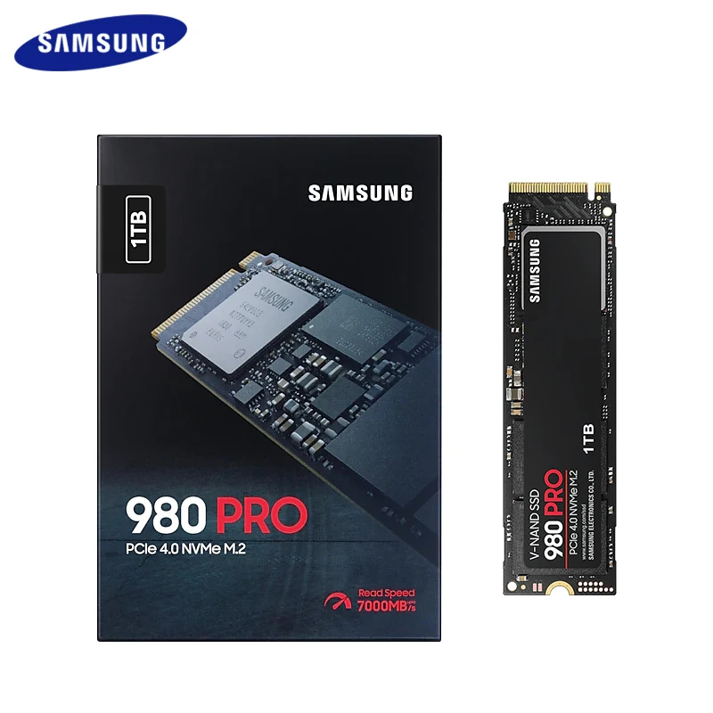 

Внутренний твердотельный диск SAMSUNG M2 2280 SSD 1 ТБ 980 PRO, 500 Гб PCIe Gen 4,0x4 NVMe для настольного компьютера, 100% оригинал