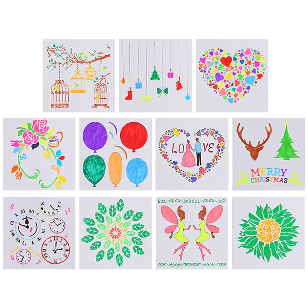 Горячая продажа выдалбливают трафареты декоративная Открытка картина шаблон DIY