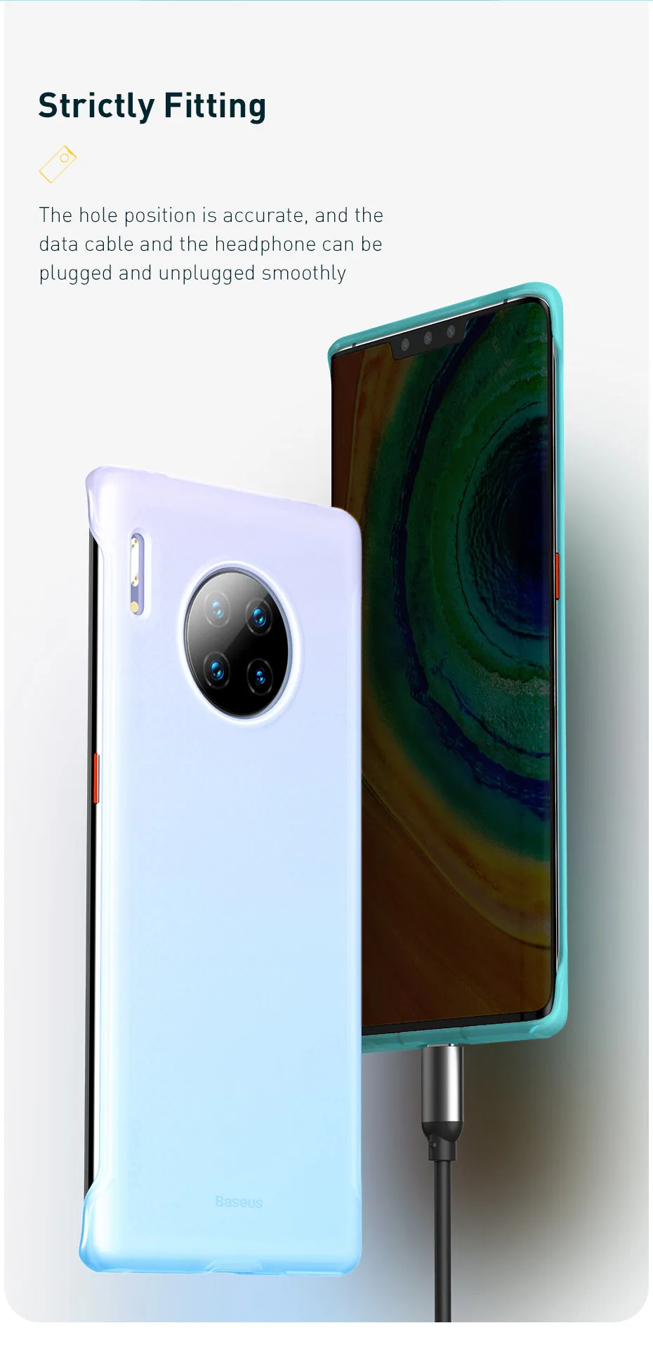 Baseus чехол для телефона для huawei mate 30 Pro 30Pro чехол Coque ультра тонкий противоударный мягкий силиконовый чехол для mate 30 Pro Fundas