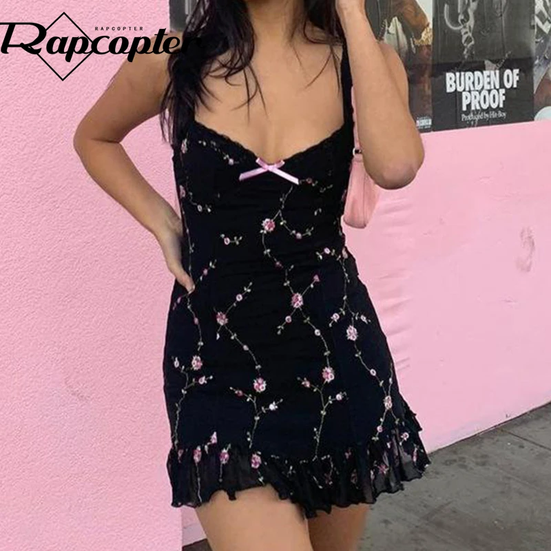 

Мини-платье женское летнее с открытой спиной и V-образным вырезом