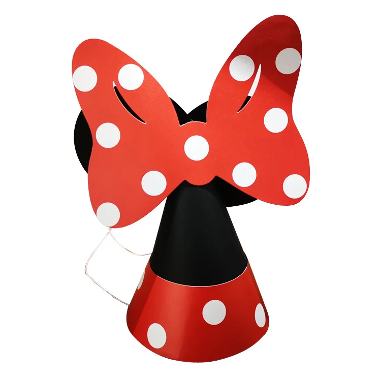 Disney мультфильм Микки Минни Дональд Дак двойная шапка на день рождения украшение