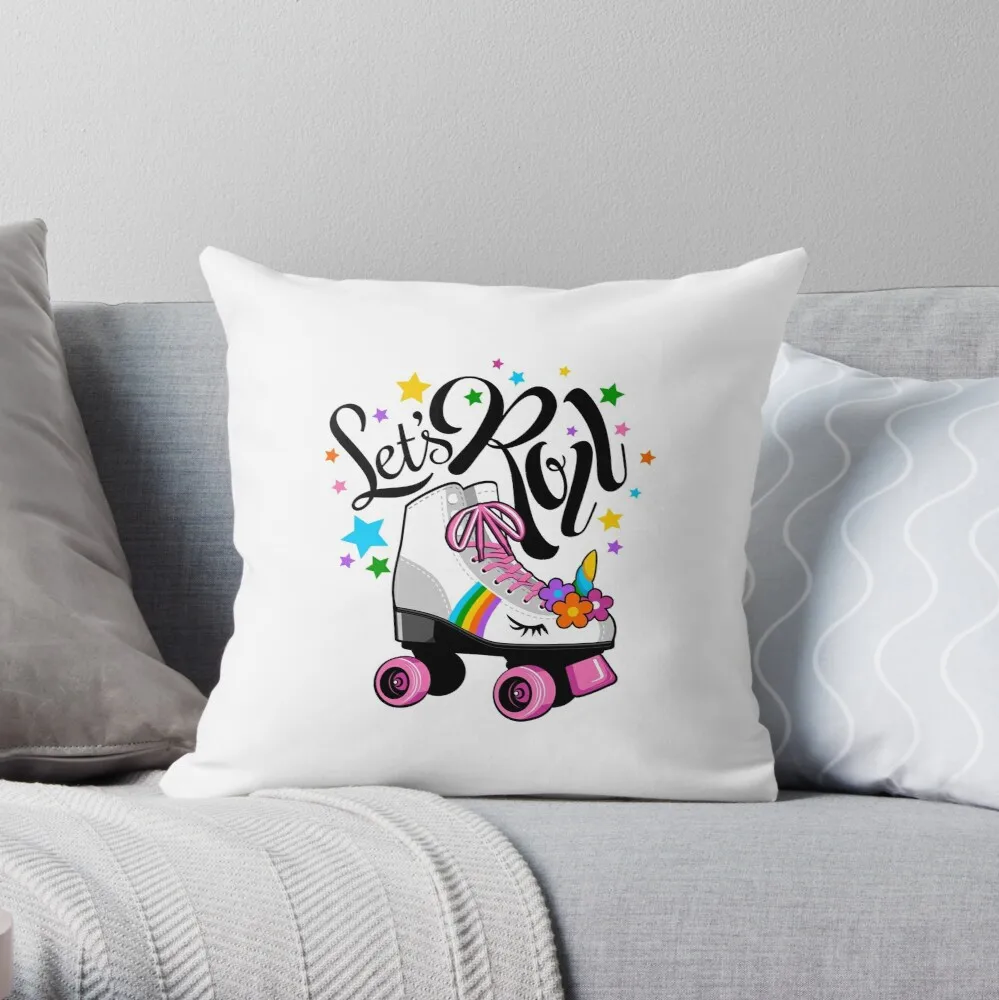 

Let's Roll Throw Pillow Cushion Cover Polyester throw pillows case on sofa home living room car seat decor 45x45cm