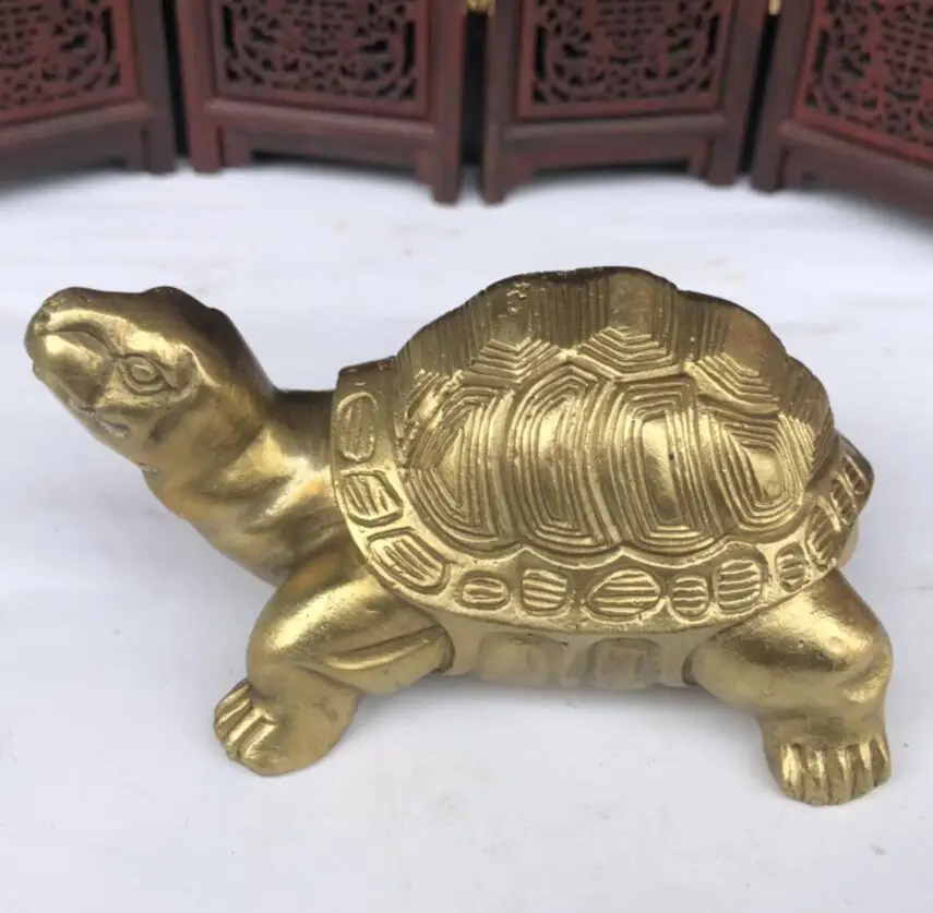

China brass tortoise crafts statue
