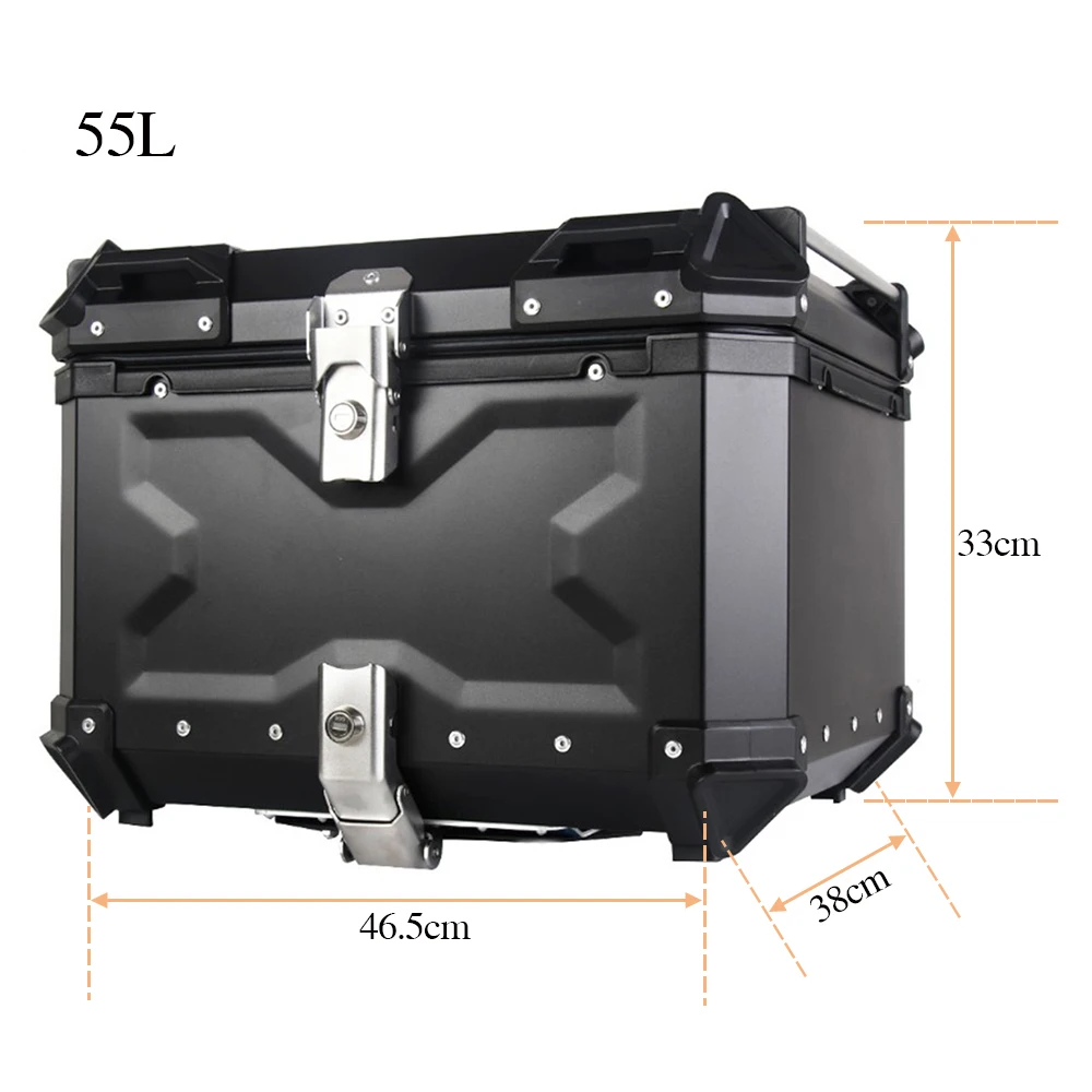 Универсальный мотоциклетный Водонепроницаемый Бокс из алюминиевого сплава 55 л |