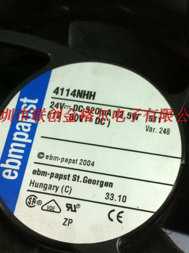 

BRAND NEW 4114NHH 4114 NHH(R) ORIGINAL GERMANY 24V 12.5W HIGH TEMPERATURE RESISTANCE FAN FANS