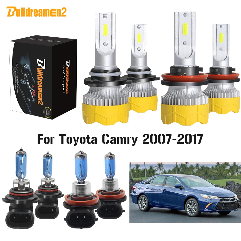 Buildreamen2 4 шт. автомобилей головной светильник высокий низкий пучок светодиодный