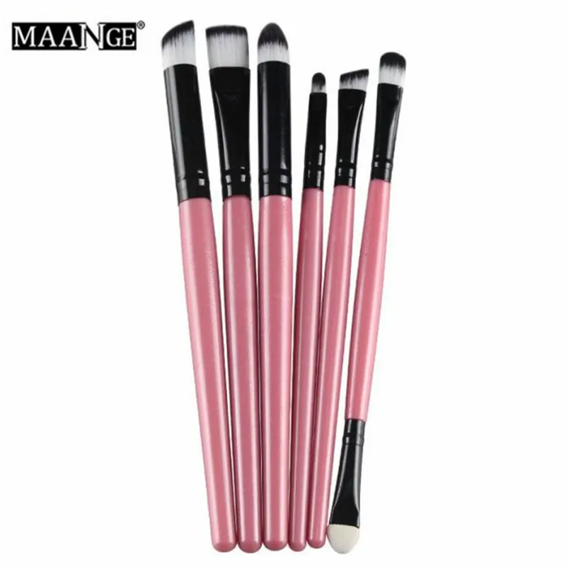 6 шт. кисти для макияжа губ теней век|Аппликатор век| |