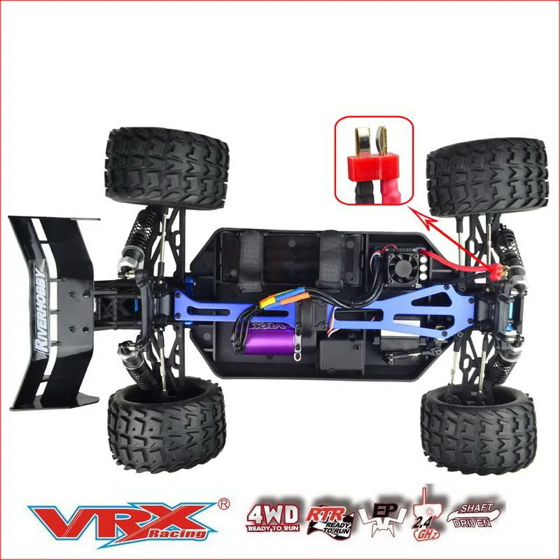 Электрический бесщеточный Радиоуправляемый грузовик VRX Racing RH818P Cobra 1/8 RTR w/ 80A ESC/3660