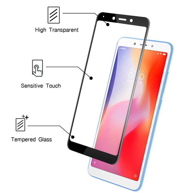 Ksiomi 6 A Защитное стекло для Xiaomi Redmi 5A 6A защита экрана на Redmi6A Redmi6 A6 A5 полное покрытие