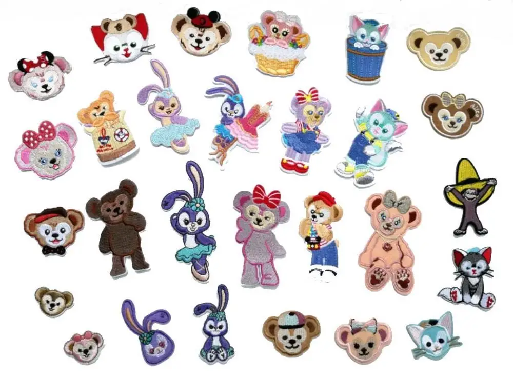 Японские Мультяшные термоклейкие нашивки тканевый значок Duffy аксессуары для