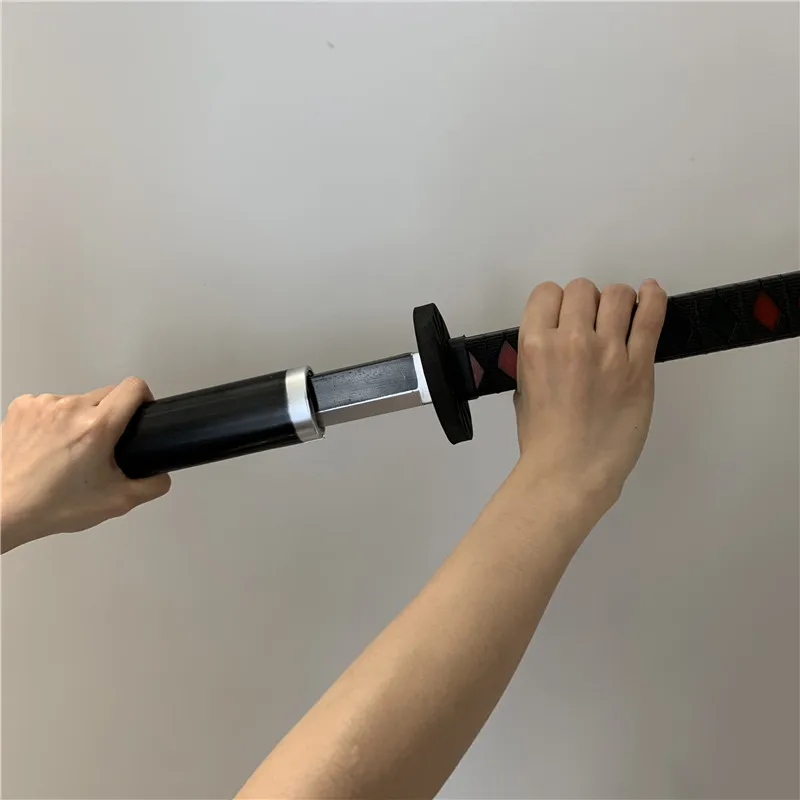 Cos Gift 1:1 Demon Slayer Weapon Tanjirou Black Sowrd Kimetsu no Yaiba Sword Cosplay Ninja Knife 104cm Prop Anime Model | Тематическая
