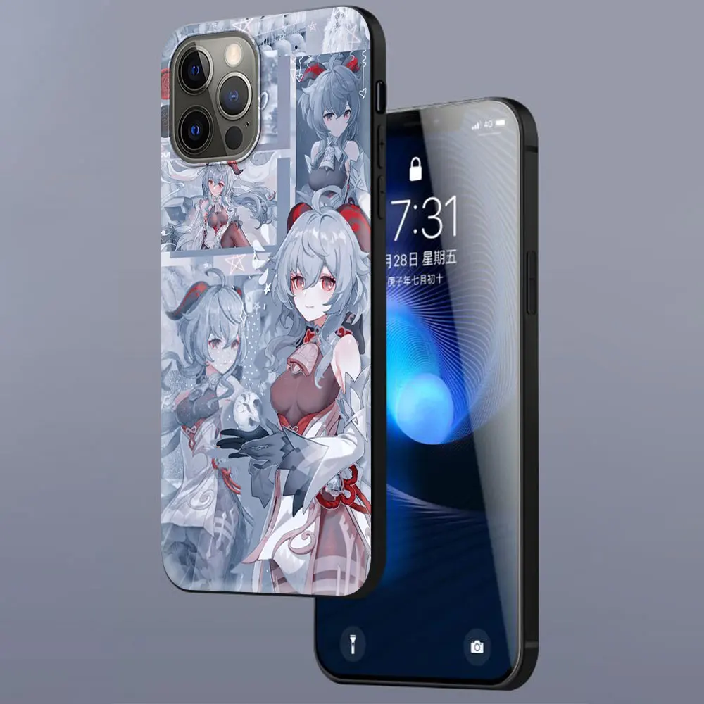 Genshin Impact Anime Silicone Case Coque For iPhone 12 11 Pro Max 13 Mini X XS Max XR 7 8 SE 6 6S 5S Plus Soft Phone Shell Cover