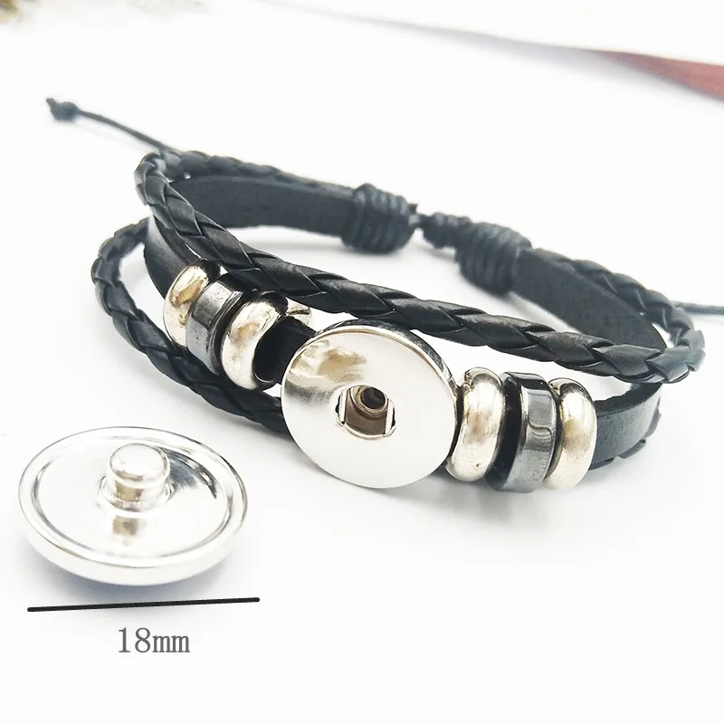 

Genshin Impact Leather Bracelet Eye of God Water Wind Thunder Fire Rock Ice Element Snap Button Bracelets Cosplay Jewelry Gift