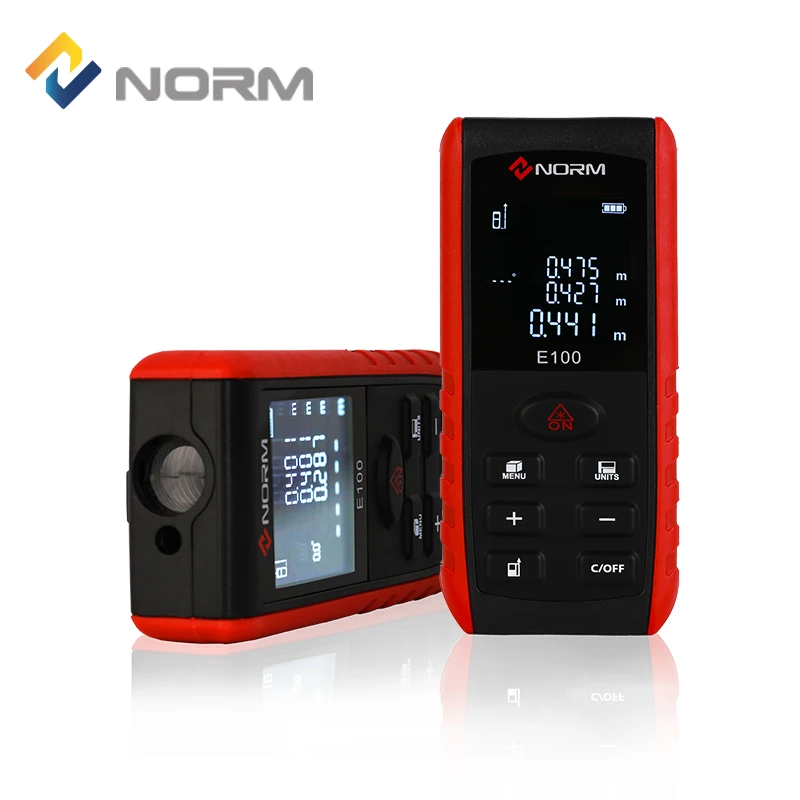 Серия NORM E 40 м 60 м 80 м 100 м лазерный дальномер лазерная измерительная лента с цифровым углоискателем