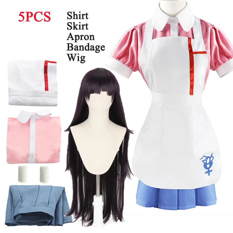 Костюм горничной из аниме данганронпа косплей костюм мицукан Мики женская