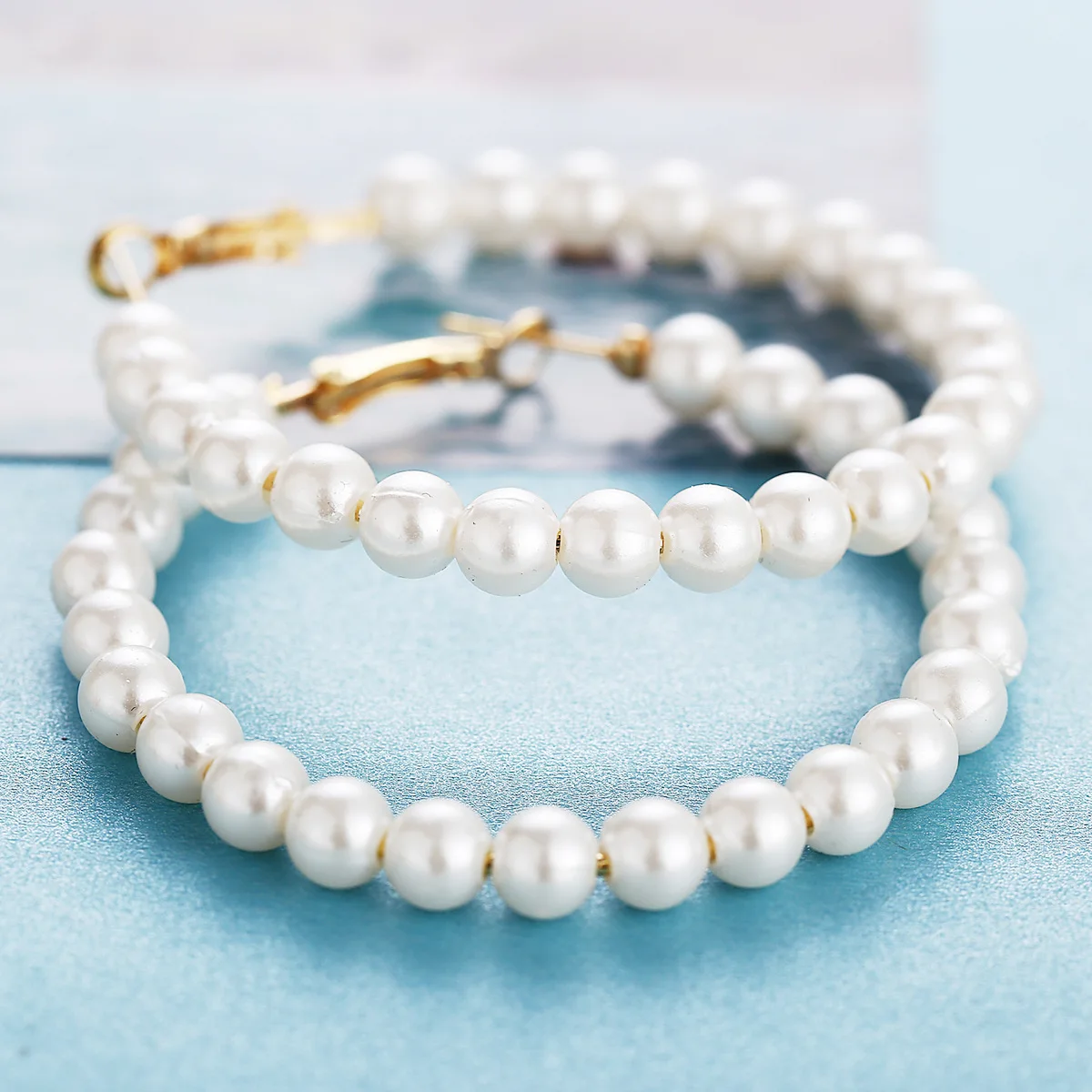 5 см новые модные серьги с жемчугом элегантные Эффектные женские большие круглые